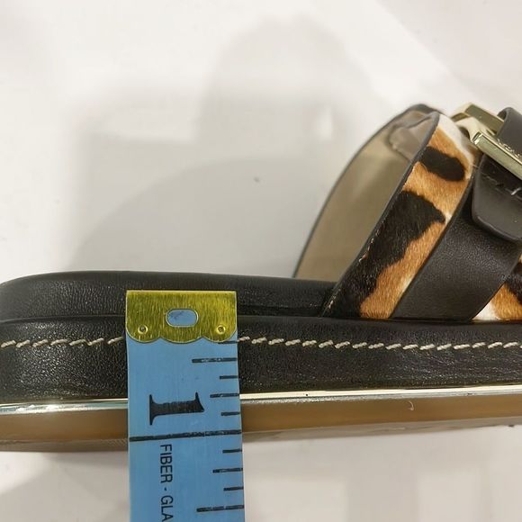 Louise et Cie  Animal Print Calf Hair Upper ‎ Sandal Women’s Sz 5M - Picture 11 of 13